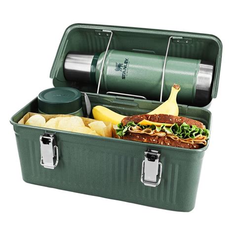 stanley classic metal lunch box|stanley lunch box with flask.